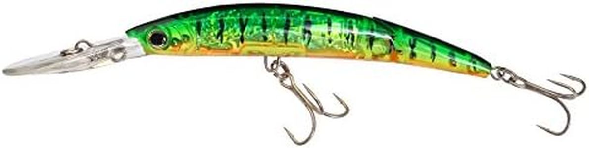 Yo-Zuri Crystal 3D Minnow Deep Diver Jointed Lure, Hot Tiger, 5-1/4-Inch