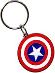 Plasticolor 004339R01 Marvel Captain America Metal Keychain