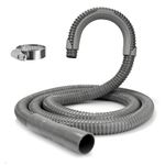 Universal Washing Machine Drain Hose Compatible with Samsung, LG, Whirlpool, Maytag, Kenmore, GE, Giantex, Panda and More - 10 Ft Corrugated Flexible Washing Hose with Clamp and U-Bend Holder