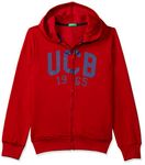 United Colors of Benetton Boys Cotton Hooded and Crew Neck Sweatshirt (30442ECOMI_RED_2Y_Red_2 Years-3 Years)
