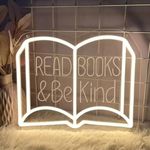 Read Books And Be Kind Neon Sign, D