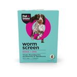 Worm Screen Combo, Dog Worming Tablets, 4 Pack – Vet Approved Worming Tablet for Dogs & Puppies Over 2 Weeks / 2kg+ in Weight – Kills Roundworms, Hookworms & Tapeworms – 4 Dog Wormer Tablets