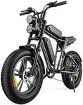 ENGWE M20 Electric Bike for Adults - 1000W 28mph Moped Ebike 48V26A Dual Battery 20 * 4.0" Fat Tire All Terrain Off Road Dirt Bike Full Suspension Max 94Miles Long Range 7-Speed UL Certified, Black