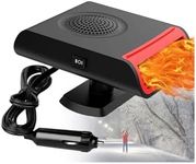 Showvigor Car Heater,12v Portable Heater for Car,150W High-Efficiency Heating,360° Rotatable Quick-Heating Defroster and Demister for Cigarette Lighters of Cars, Trucks, Rvs, And Campervans