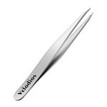 Velodios Professional Tweezers,Best Tweezers for Eyebrow, Facial Hair,Chin Hair and Ingrown Hair Removal, Premium Stainless Steel Tweezers for Women (Pointed Tweezers)