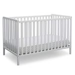 Delta Children Heartland 4-in-1 Convertible Baby Crib, Bianca White