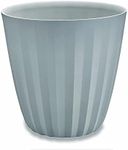 Crescent Garden Pleat Planter, Large Outdoor/Indoor Pot, 23-Inch Tall (Ash)