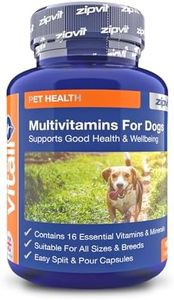 Multivitamin for Dogs, 180 'Split and Pour' Capsules. Pet Multi Vitamin Providing 16 Essential Vitamins and Minerals.
