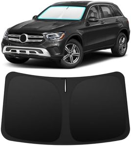 INSAUTO Custom Fit Windshield Sun Shade Accessories for Mercedes-Benz GLC 2016-2022, Foldable Front Window Sunshade, UV & Heat Reflector, Keeps Interior Cool, Includes Storage Bag