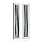 Giliglue Microwave Charcoal Filter Replacement Compatible With GE WB02X11550, JX81L, Frigidaire 5304464577, LG, Hotpoint Microwave, Microwave Oven Replace Filters - 2-1/4" x 10-3/8" x 3/8", 2 Pack