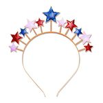 Patriotic Star Headbands for Women 4th of July Hairbands Independence Day Costume Party Hair Accessory Holiday Gifts (Color1)