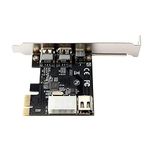 AplinK PCI-E 3 Ports 1394a 1394b Firewire Expansion Card PCI-Express Controller Card (2 * 6 Pin + 1 * 4 Pin) for Desktop PC