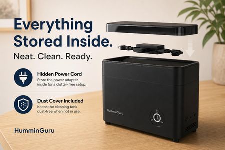 HumminGuru Ultrasonic Vinyl Record Cleaner – Deep Cleaning Machine