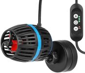 AQQA Aquarium Wave Maker Pump,Magnetic Aquarium Circulation Pump with Controller,4-Speed Adjustable Flow,Feeding Mode,DC 12V Quiet Fish Tank Wave Maker,12W Submersible PowerHead,for 230-455L
