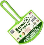 Scoop-N-Scrape Bucket Scoop by Buddy Tools - Flexible, Heavy-Duty Nylon, Rust-Free Scraper Tool for Drywall Mud Compound, Paint, Epoxy & More - Curved Blade Fits Round 5 Gallon Bucket Shape - USA Made