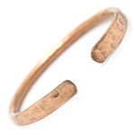 Pure Copper Bracelet Hammered Bangle Adjustable Cuff for men and women Handmade in Nepal Hippie Boho Jewellery