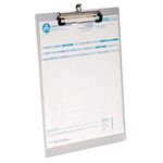 Westcott E-17001 00 Aluminium clipboard, A4, with spring clip and suspension eye