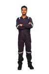 HABIL Industrial Workwear/Coverall/Boiler Suit, Poly-Cotton, 180 GSM (X-Large) Navy Blue