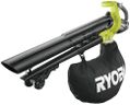 RYOBI Aspirateur Souffleur Broyeur sans Fil 18V One+ OBV18 – Vitesse 201 km/h, Sac 45L, Fonction Broyage – Nettoyage Feuilles, Déchets Verts – Batterie Non Incluse