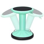 Giantex Wobble Chair Adjustable-Height 24 Inch Active Learning Stool Sitting Balance Chair for Office Stand Up Desk (Green)