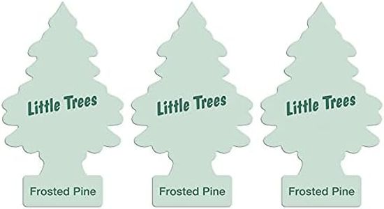 Little Trees Air Freshener Tree LTZ088 Frosted Pine Fragrance For Car Home Boat Caravan - Triple Pack