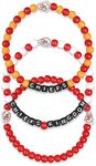 FOCO NFL Unisex-Adult NFL Team Logo Officially Licensed 3-Pack Beaded Friendship Bracelets