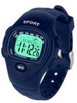 SOCICO Kids Digital Watches for Girls Boys Aged 3-10, Childrens Outdoor Sports Waterproof Watch with Led Light,Alarm Clock, Stopwatch, 12/24H for Kids Great Gifts (Light-Blue)