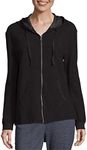 Hanes Women's French Terry Full-Zip Hoodie, Black, X-Large