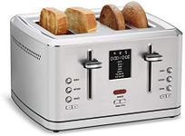 Cuisinart 4-Slice Digital Toaster with MemorySet Feature, 7-Shade Settings and 7 Bread Types, Stainless Steel (CPT-740C)