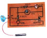 SSP Laser Security System Circuit Diagram on PCB for Multipurpose Use for Science Projects