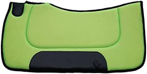 Just Ranch Premium Contoured Quilted Western Horse Saddle Pad - Lightweight Synthetic Mesh, Vibrant Colors, Equine Saddle Pad