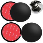 AYWFEY 4 Pack 80mm Premium Strong Adhesive Dashboard Pad Mounting Disk, 3.15" Universal Suction Cup Mounting Disc for Phone Holder Mount Garmin GPS Magellan Sat Nav Dash Cam Bracket Stand, Black