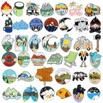 Outdoors Enamel Pins Set Funny Camping Pins Nature Button Pins Vintage Lapel Pins Cute Mini Enamel Pins for Women Men