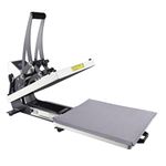 ColorSub Heat Press 15x15 inch Industrial Quality Heat Press Machine with Slide Out Drawer, Heat Press Machine for T Shirts, White