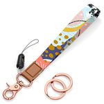 Rimilak Wristlet Keychain, Wrist Lanyard Key Chain for Women Men Car Keys ID Badges Card Wallet Phone Camera