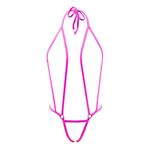 SHERRYLO Sling Bikini Extreme Micro Bikinis G String Thong Mini Exotic Tanning Bathing Suit, 1601- Pink, One Size