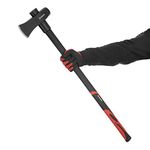 INTERTOOL 36-inch Splitting Maul, Heavy Duty Wood Splitter Axe, 6 lb / 2500 g, Shock Absorbing Fiberglass Anti-Slip Handle with Blade Cover HT-0273