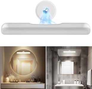 Upgraded Cordless LED Vanity Mirror Lights, Rechargeable Stick on Makeup Light Bar for Bathroom with 3 Color Temp& Stepless Dimming, 24 Hrs Battery Life Portable Wireless Vanity Light for Travel