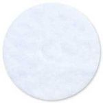 406mm (16") Floor Cleaning Buffer Pads with Removable Precut Centre Hole. Pack of 5 (White Polisher)