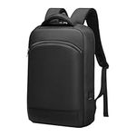 Business Backpack for Men 15.6 Inch, Waterproof Travel Laptop Backpack with USB Charger Port, Large Work Computer Bag,College Laptop Backpacks Gifts for Men, Black