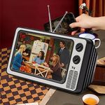 Phone Screen Magnifier Retro TV Amplifier 12" - Gifts for Dad - 3D HD Mobile Phone Screen Magnifying Enlarger for Movies, Videos, Games - Fit for All Smartphones