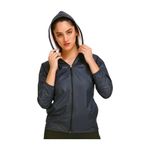 RAXEDO Women's Jackets designed wet/windy weather conditions with water resistant design | hood wind and rain | perfect choice for unpredictable weather (M, NAVY_BLUE)