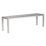 Zuo Outdoor Metropolitan Brushed Aluminum Bench Chair