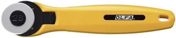 Olfa RTY-1/C Rotary Cutter, 28 mm Diameter Yellow 1-Cutter