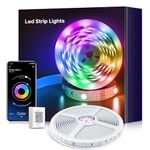 LED Strip Lights 10M, RGB Color Changing Led Light with IR Remote, Flexible Music Sync Led Light Strips, Ideal for Bedroom Home Bar Party Wedding(1 Roll of 10M)