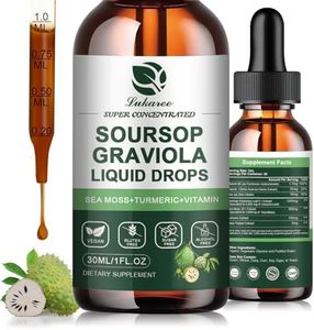 (2 Pack) Soursop Graviola Leaf Extract Liquid Drop Plus Pure Botanical Sea Moss for Cell Support & Regeneration, Immunity, Liver, Zzz & Antioxidant - Soursop Bitters Liquid, 2 Month Supply, 1 Fl Oz