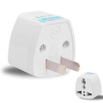 India to USA Converter Plug (Pack of 1) Type-A Adapter for US, Canada, Mexico, Japan & Thailand Universal Travel Adapter for Indian Pins 2pin Socket Perfect for Laptop, Camera (10A, 250V)