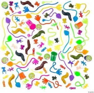 Sticky Toy Bulk Assortment - 100 Pieces - Perfect for Easter, Classroom Rewards and Halloween