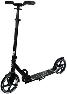 Crazy Skates Foldable Kick Scooter - Kick Scooters for Adults, Teens and Kids with Carrying Strap - Fast Folding, Adjustable Handlebars and Lightweight - Sydney Scooter (SYD) - Black