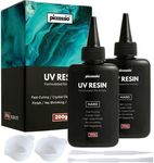 Piccassio UV Resin Clear 200g - Upgraded Hard Type UV Glue - Rapid Cure Craft Resin Using UV Light - Casting and Coating - Make DIY Crafts - Jewelry, Keychains, Clear-Cast Parts in Minutes